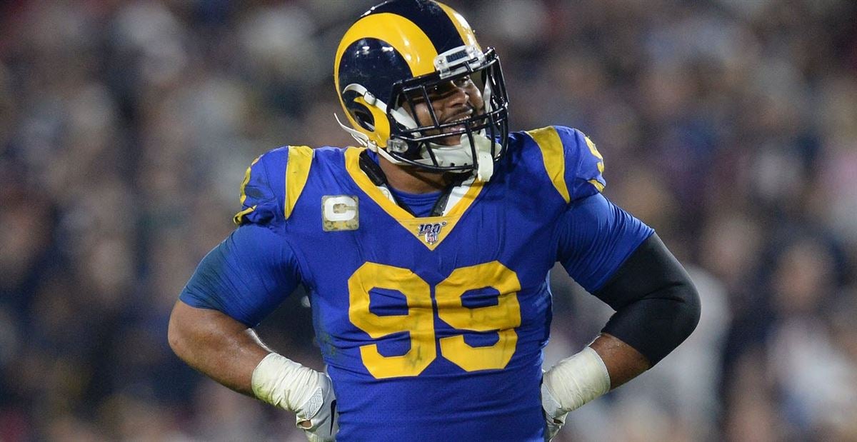 : NFL PRO LINE Men's Aaron Donald Royal Los Angeles