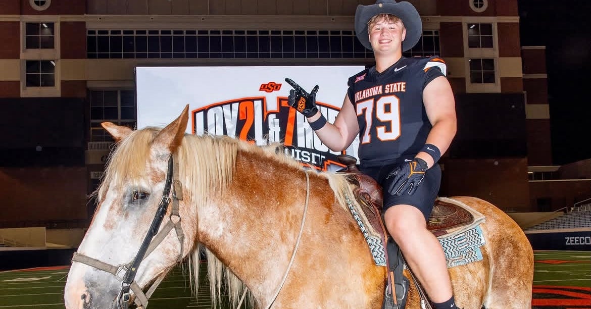 Strong, detail-oriented relationships helped offensive tackle Jake Baker feel at home at Oklahoma State