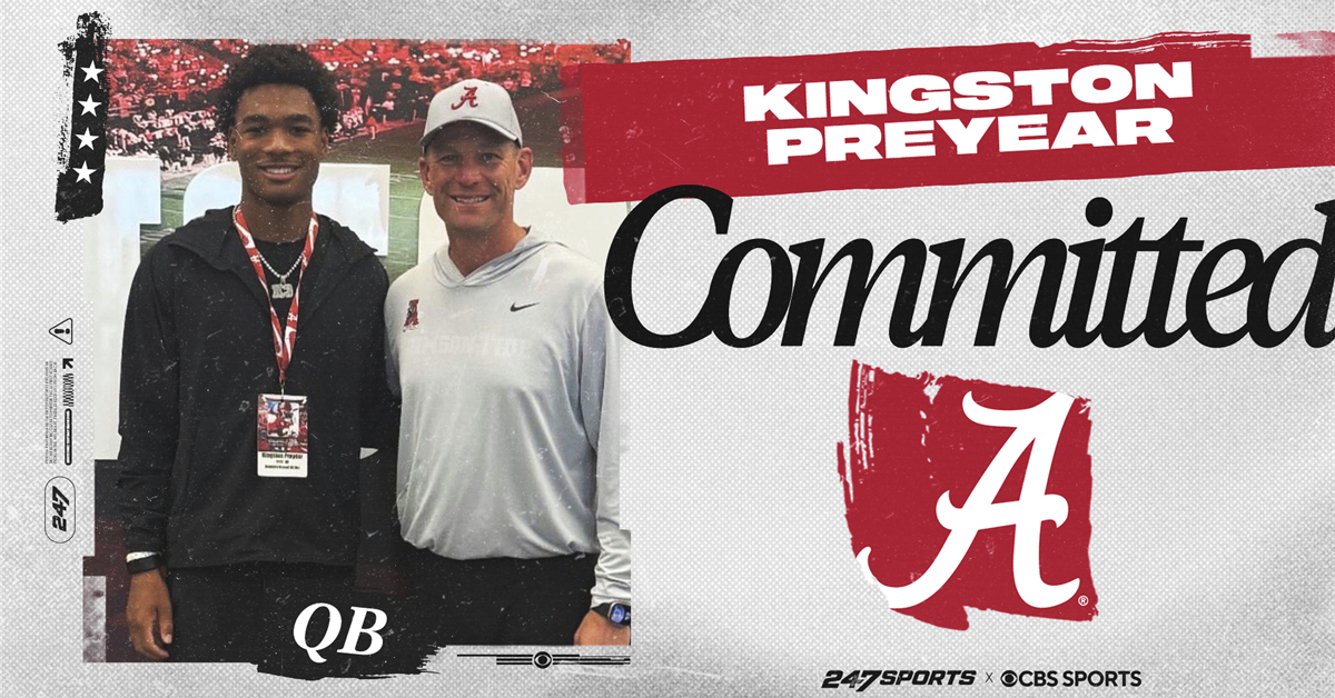 IN-STATE COMMITMENT: 2028 No. 5 quarterback Kingston Preyear picks Alabama over Florida, Vanderbilt