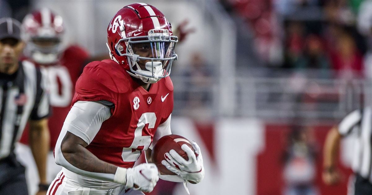 Alabama running back Trey Sanders provides inspiring reaction to SEC