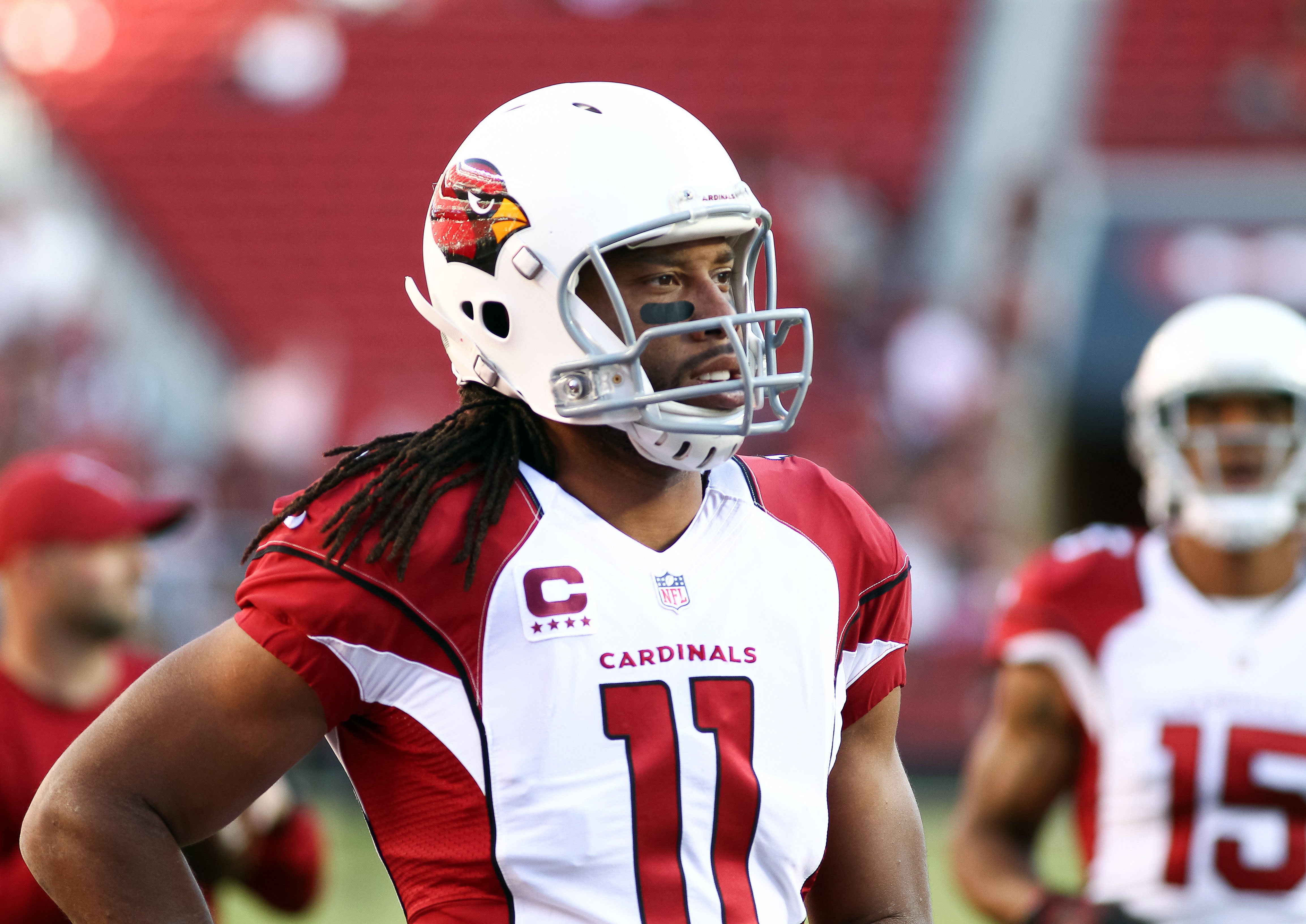 Sold at Auction: 2018 Larry Fitzgerald autographed Arizona Cardinals game  ready jersey (NFL Auction).