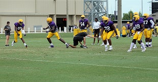Watch: LSU defense in action in fall camp Watch: LSU defense in action in fall camp