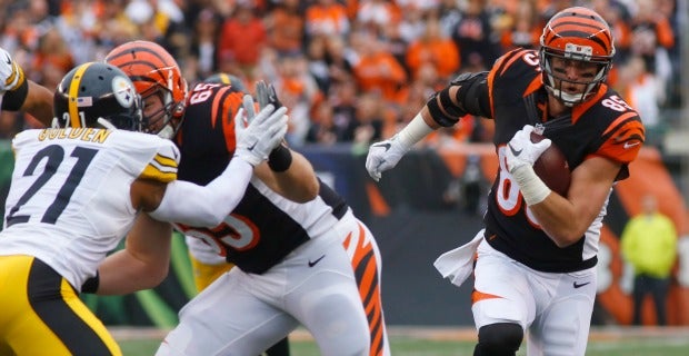 Bengals Tyler Eifert records two-touchdown game vs. Browns