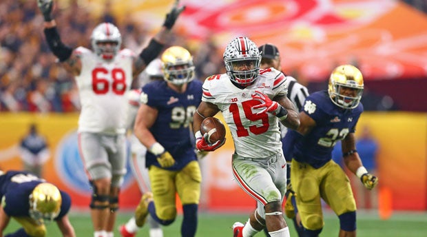 ESPN on X: Buckeyes take it! Ohio State gets four Zeke Elliott TDs, beats  Notre Dame 44-28 for fourth straight 12-win season.   / X