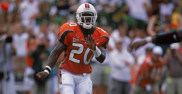 Hall of Famers Reed, Taylor, James at Miami Hurricanes practice