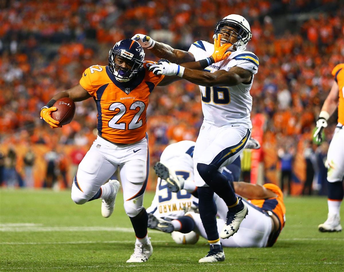 September 09, 2018: Denver Broncos cheerleader during the third quarter of  an NFL matchup between the Seattle Seahawks and the Denver Broncos at  Broncos Stadium at Mile High Denver CO, Scott D