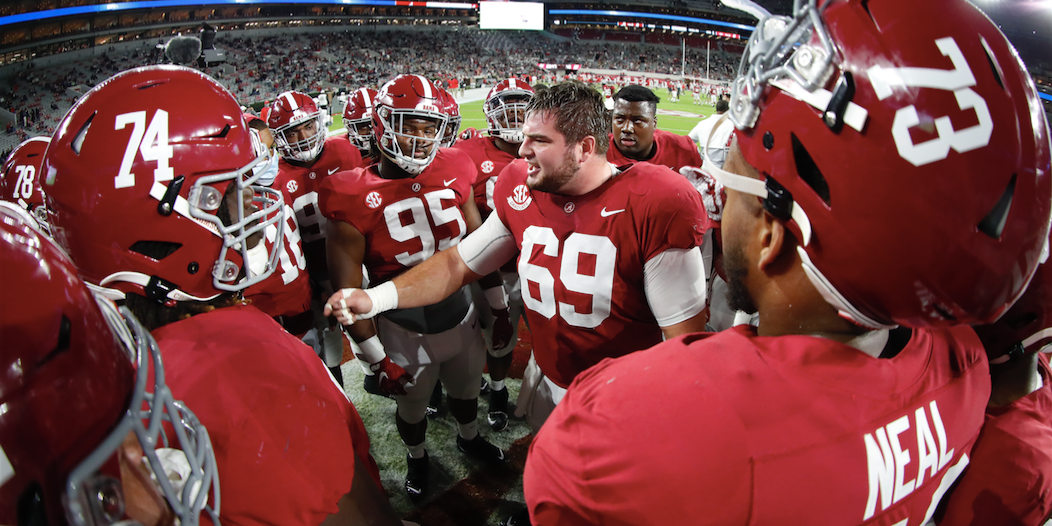 Men's Alabama Crimson Tide #69 Landon Dickerson Football Jersey