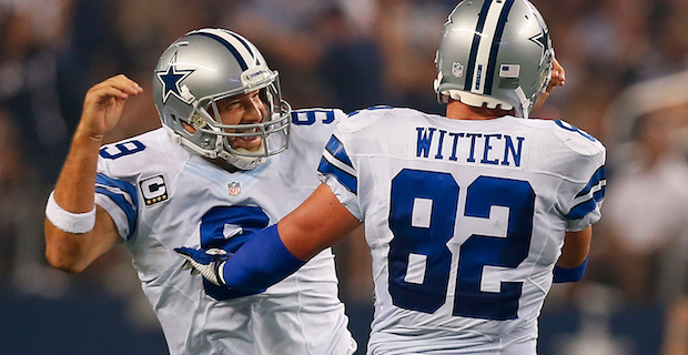 Tony Romo & Jason Witten Autographed Helmet