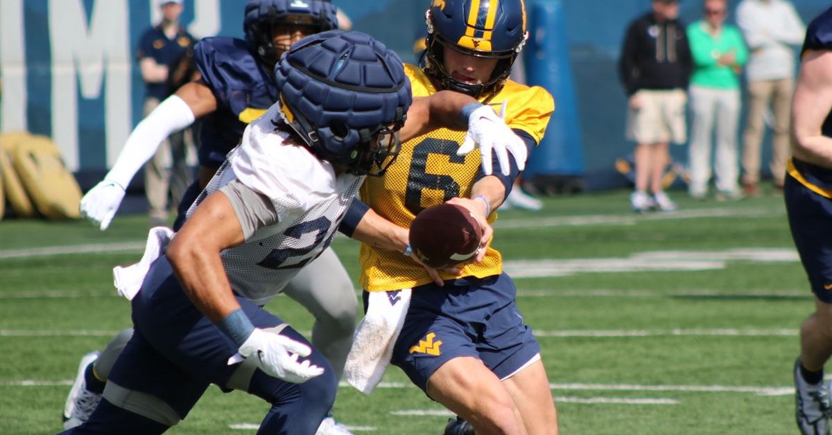 Highlights from WVU's third open practice of the spring