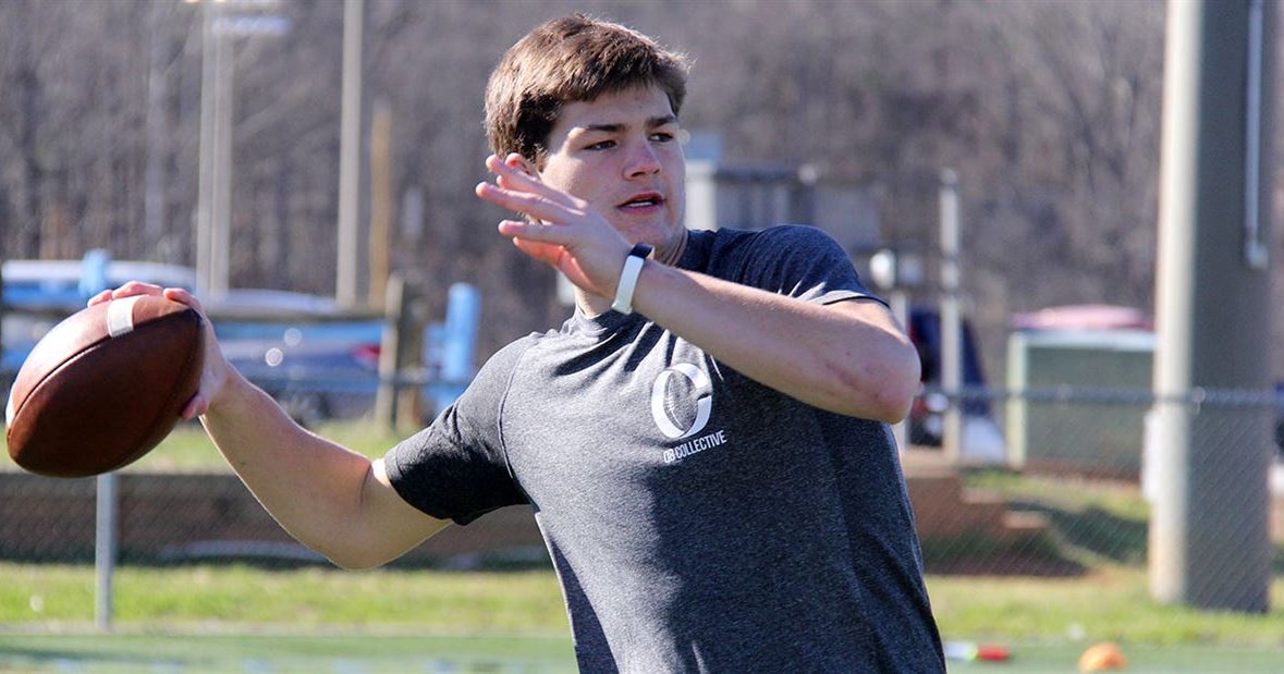 UNC quarterback commit Drake Maye works out at QB Collective
