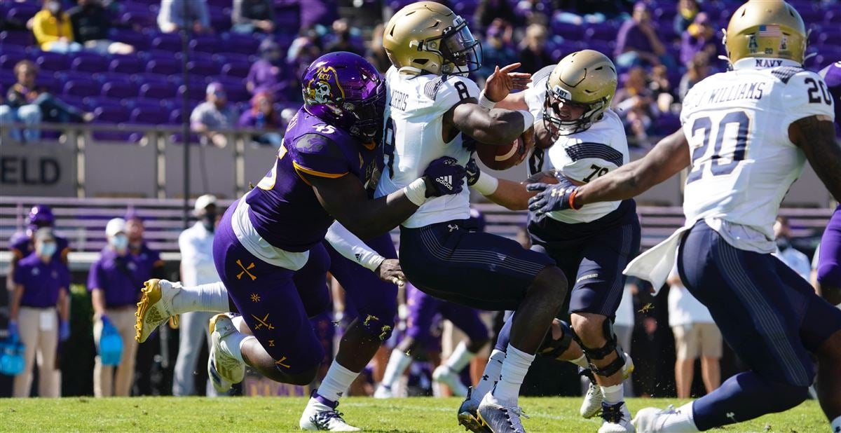 Navy Outlasts East Carolina, 27-23 - East Carolina University