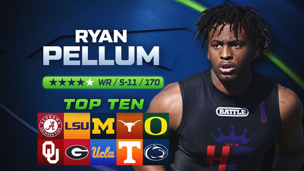 Four-Star '24 WR Ryan Pellum cuts his list to 10