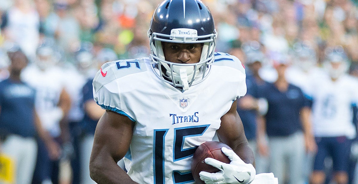 Darius Jennings of the Tennessee Titans plays against the Baltimore