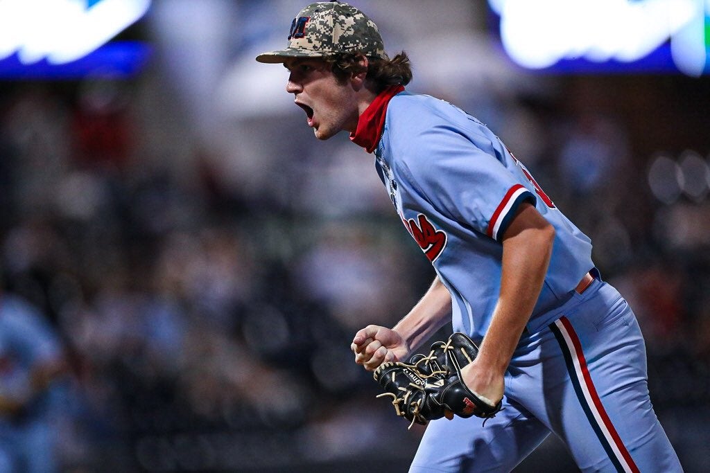 Ole Miss Baseball and Powder Blue uniforms in pictures