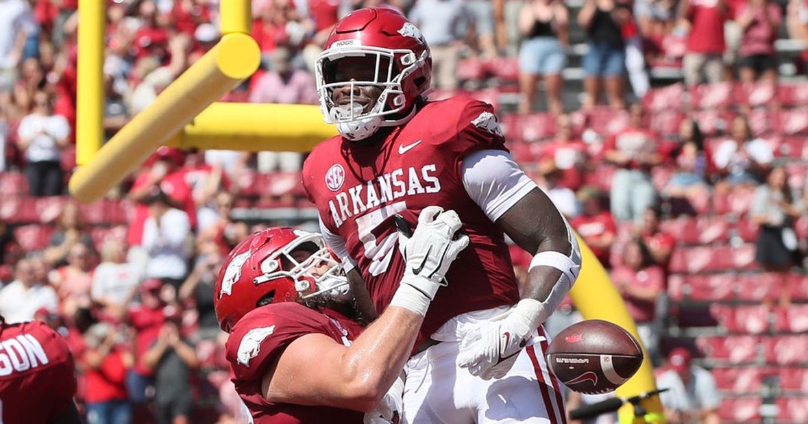 Arkansas running back Rocket Sanders exceeding all expectations