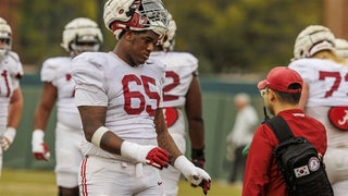Alabama offensive tackle, a transfer from Texas A&M, no longer listed on roster