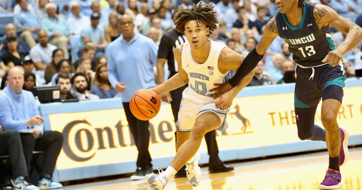 Seth Trimble Flashes Athleticism in Tar Heel Basketball Debut