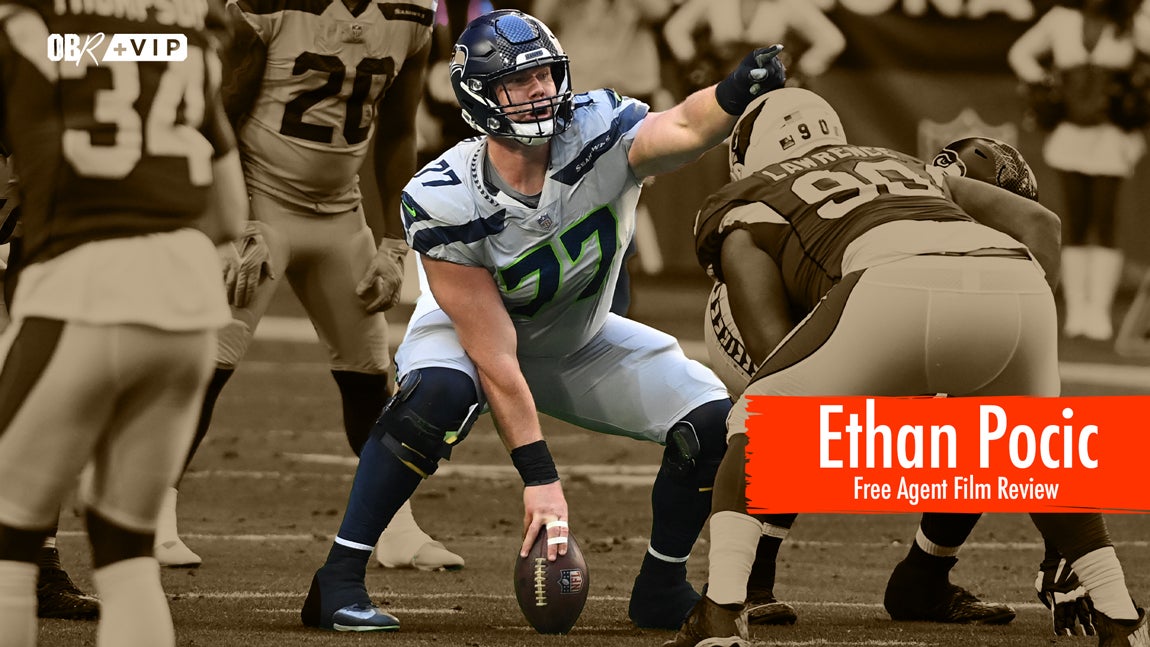 Cleveland Browns center Ethan Pocic walks off the field during the