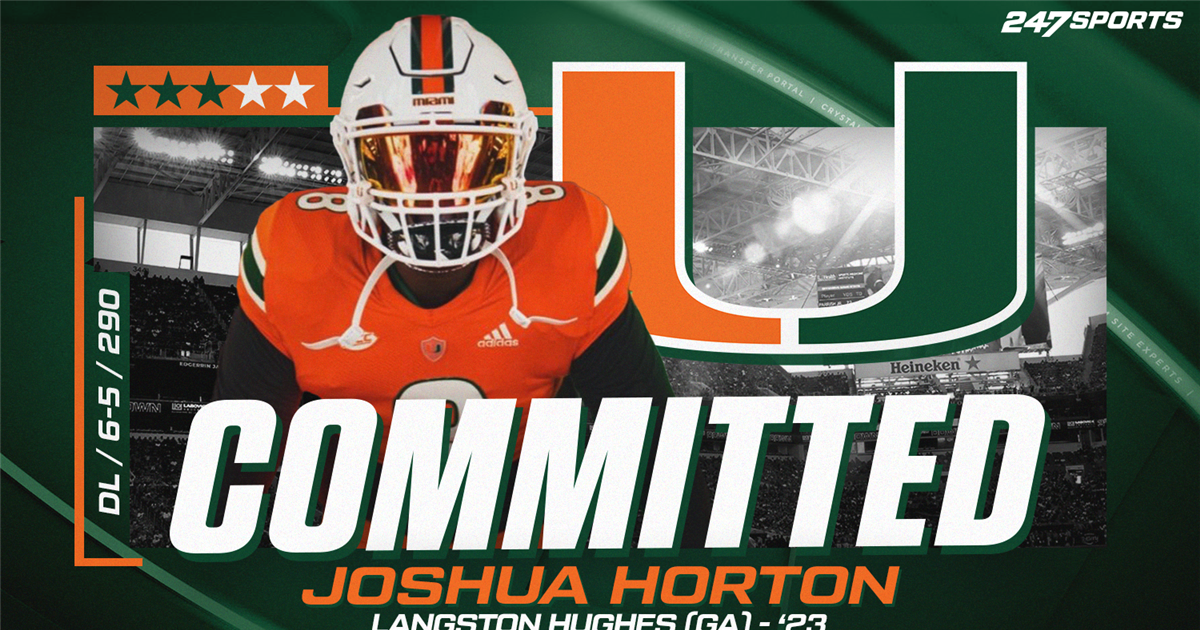 Defensive Lineman Joshua Horton Flips Commitment From UNC To Miami Defensive Lineman Joshua Horton Flips Commitment From UNC To Miami