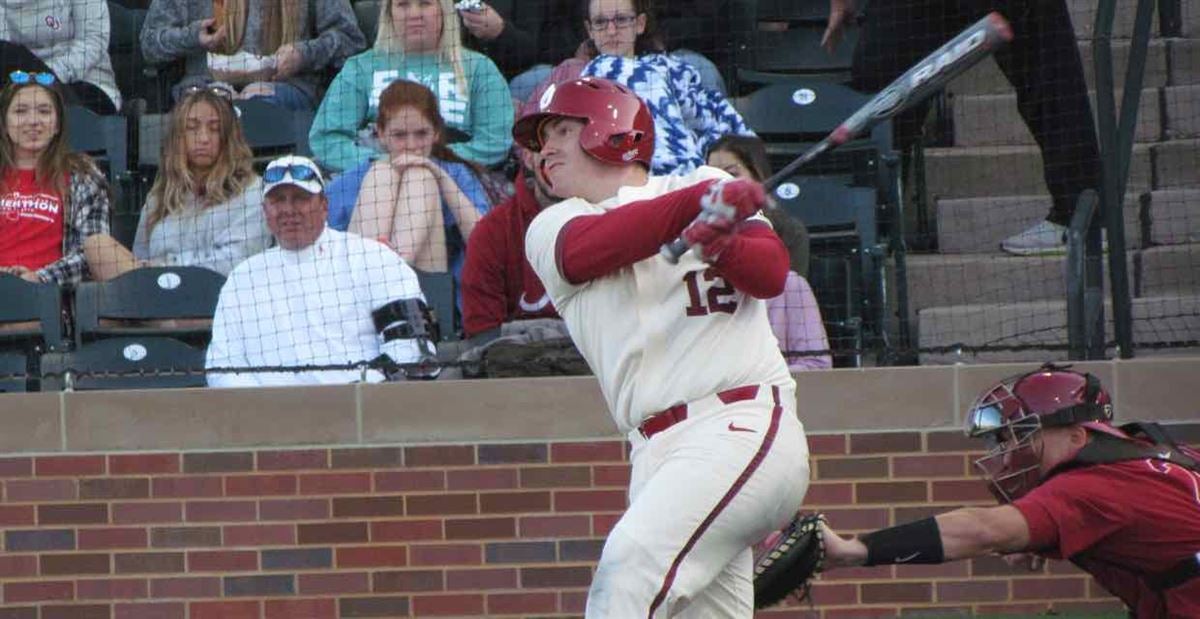 Oklahoma Sooners 40 Brady Lindsly Red Elite College Baseball