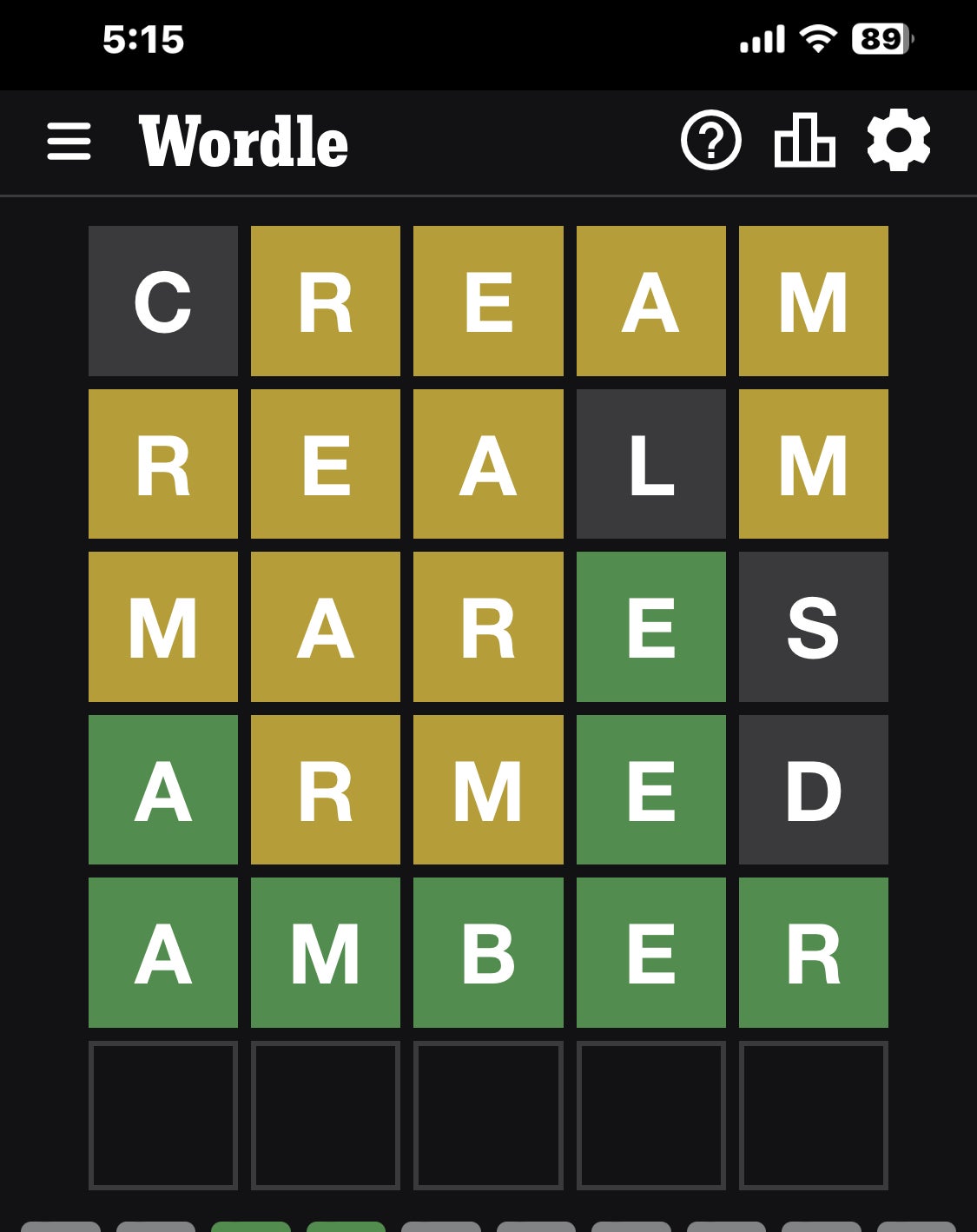 Wordle Clubhouse (SPOILERS)