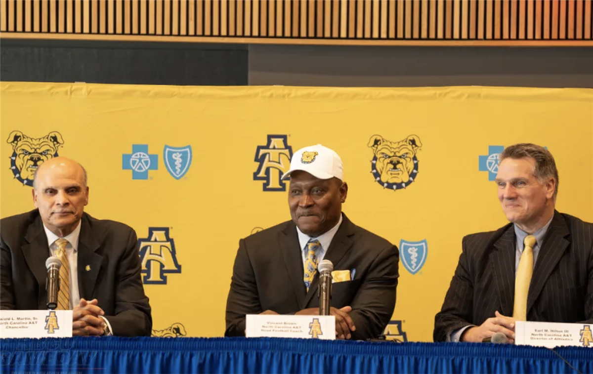 N.C. A&T's new Head Football Coach Vincent Brown makes big coaching changes