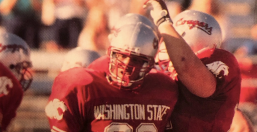 Washington State Cougars WSU Game worn Russell Athletic 90's Jersey