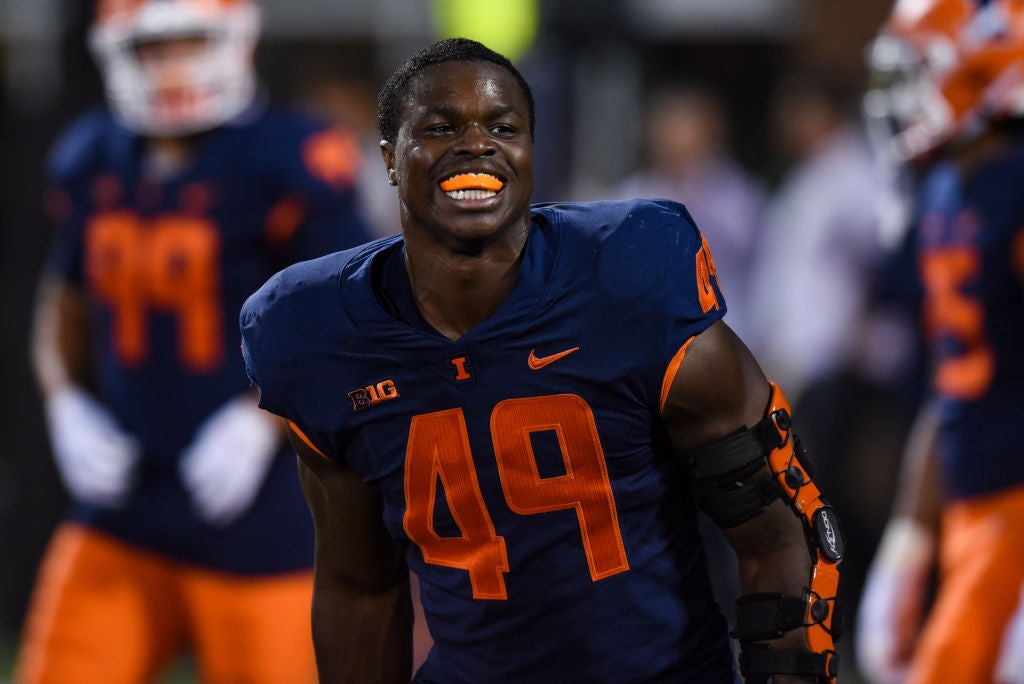 Illini football training camp: outside linebacker Seth Coleman