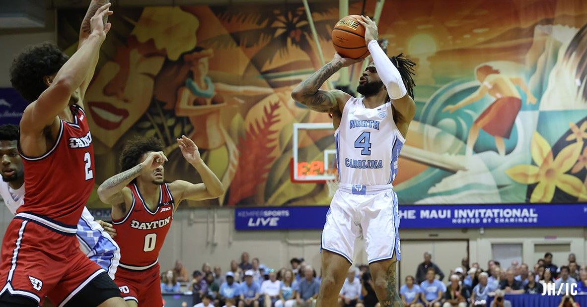 North Carolina Rides Wave Past Dayton in Maui Opener North Carolina Rides Wave Past Dayton in Maui Opener