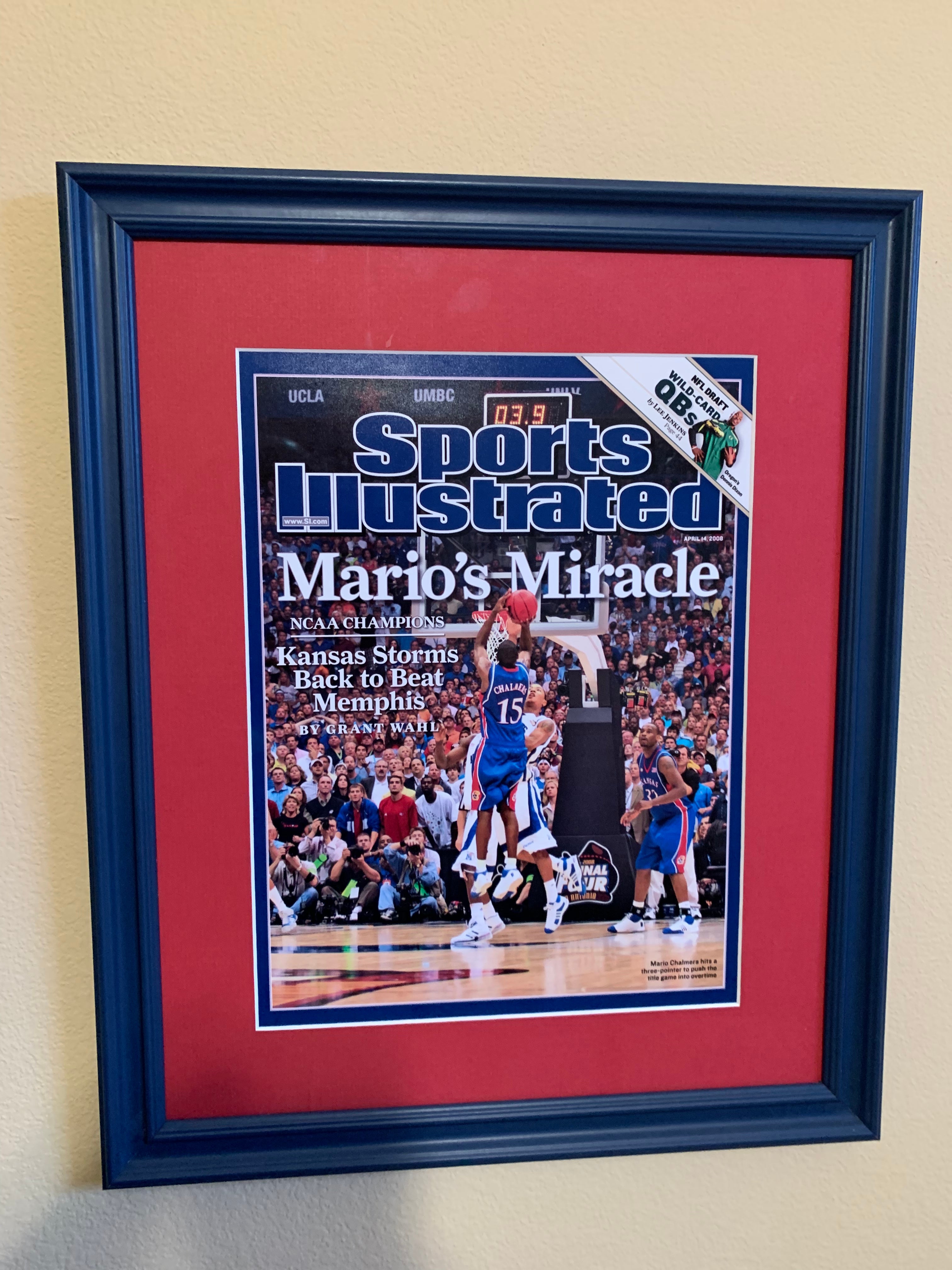 April 14, 2008 Sports Illustrate Sports Illustrated Cover Framed