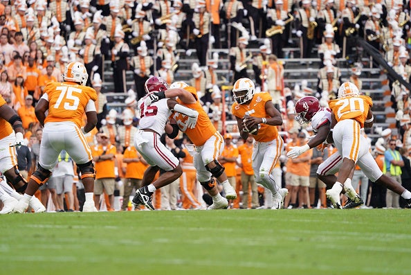 Tennessee QB Hendon Hooker drawing NFL scout eyes, RT Darnell Wright ...