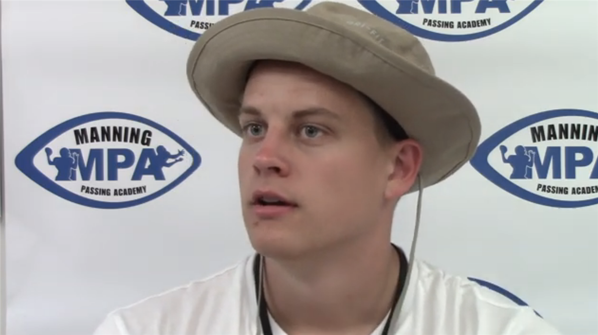 WATCH: Joe Burrow at Manning Passing Academy