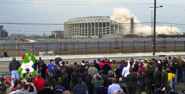 Veterans Stadium demolished 19 years ago today