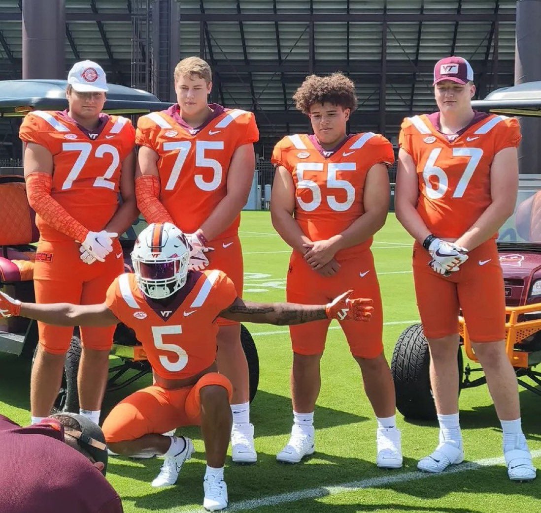 InState 2025 OL Tyler Barrett ends his summer at Virginia Tech for