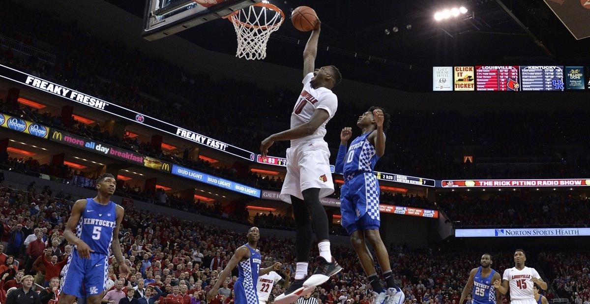 Jaylen Johnson 14-15 Louisville Cardinals Throwback Doctors of Dunk Game  Jersey