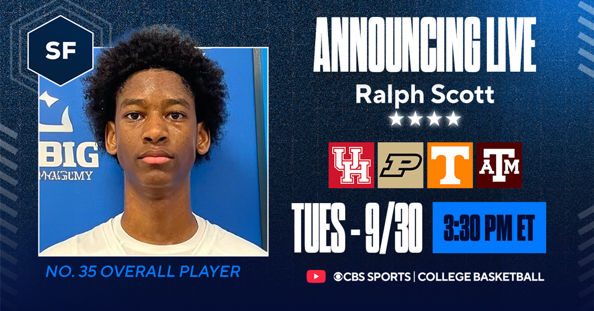 No. 35-ranked senior forward Ralph Scott set to announce commitment No. 35-ranked senior forward Ralph Scott set to announce commitment