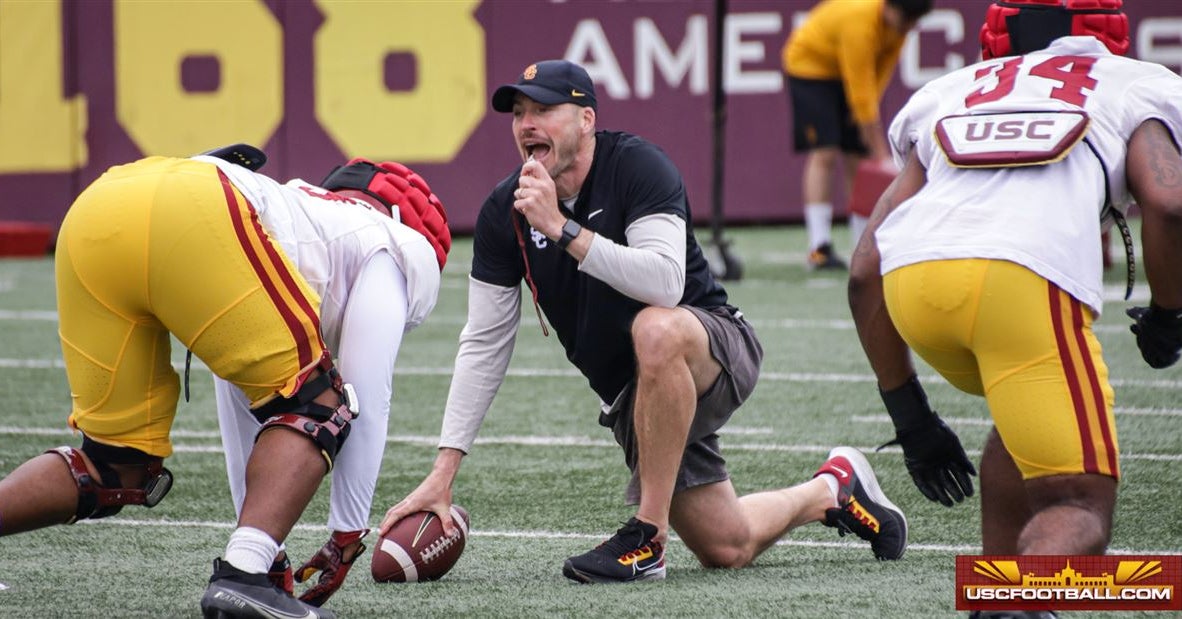USC defensive coordinator Alex Grinch assesses his group after week two of spring football