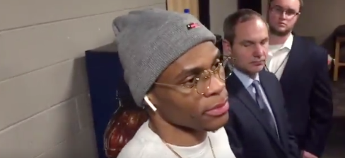 Russell Westbrook on shoving Jamal 