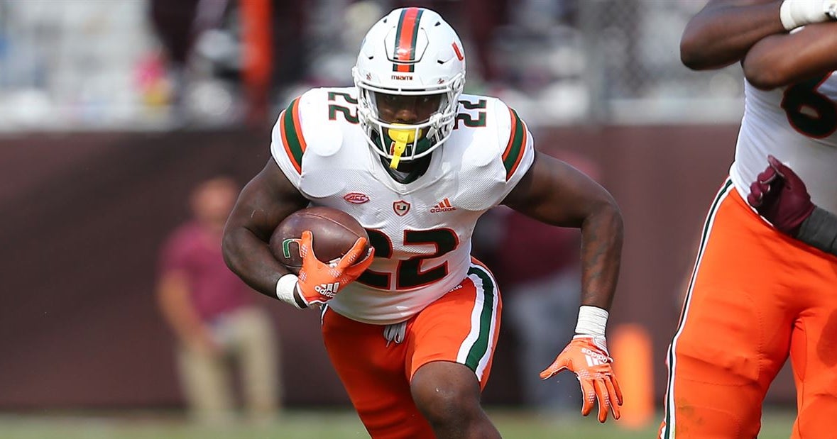 Miami RB Thad Franklin announces intention to enter NCAA transfer portal