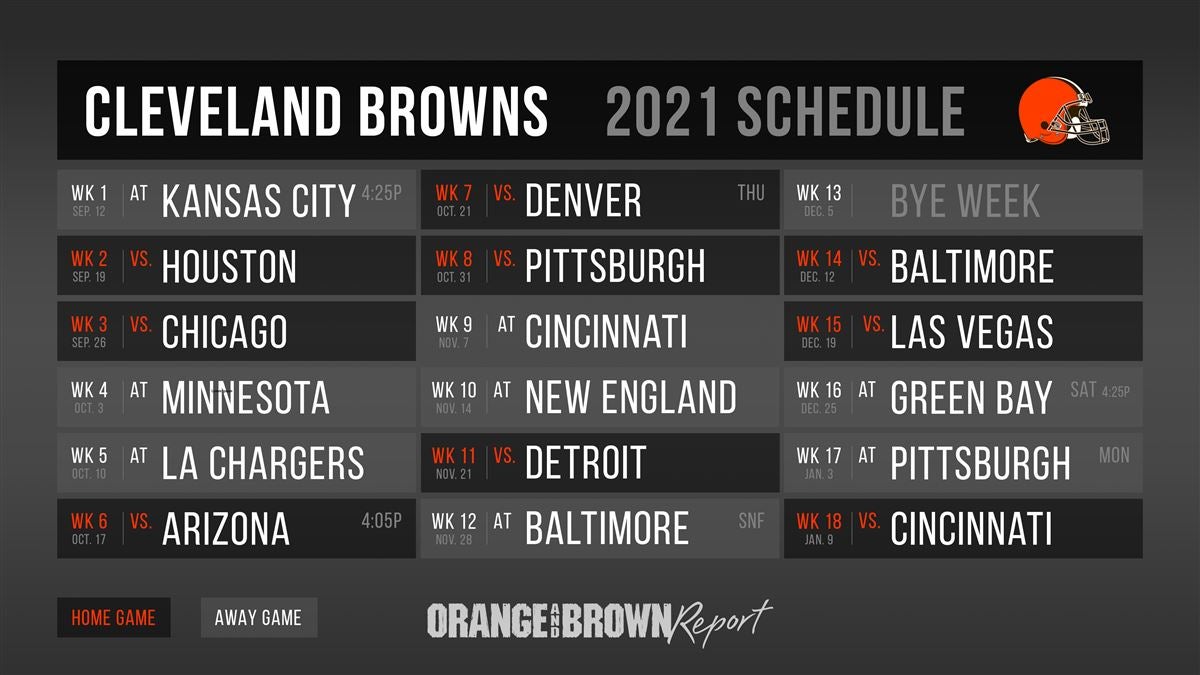 Cleveland Browns Schedule 2022 Printable