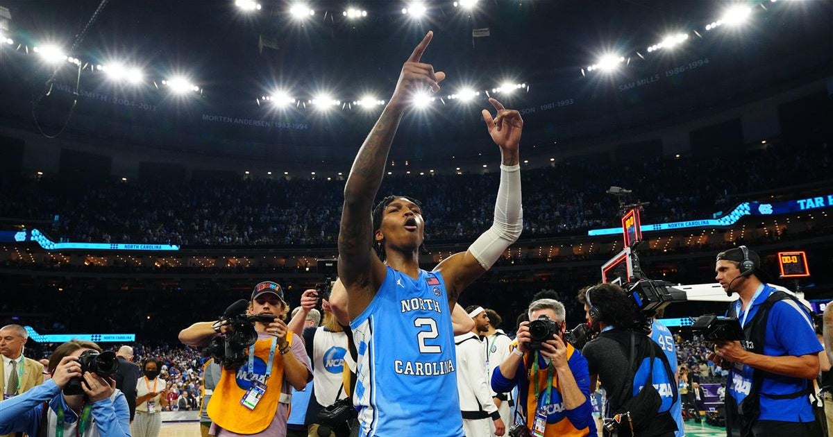 Final Four 2022 UNC basketball players Caleb Love, RJ Davis, Brady