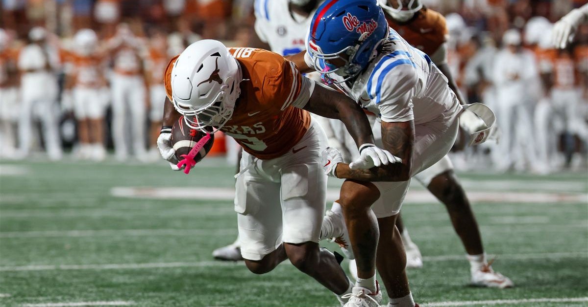 Pro Football Focus (PFF) grades for Texas in a 34-27 win over No. 7 Ole Miss