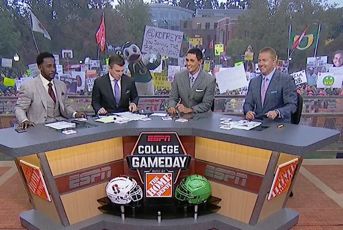 Oregon Ducks Football: All-time record on ESPN's College Gameday