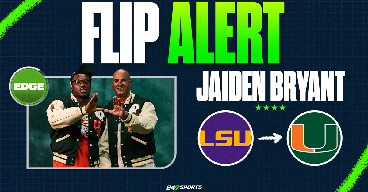 5-star EDGE Jaiden Bryant flips to Miami from LSU
