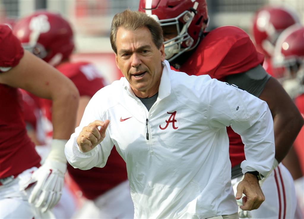 nick saban nike vest