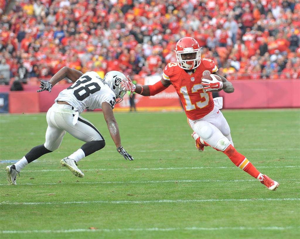 NFL: De'Antony Thomas runs in Chiefs touchdown against Detroit