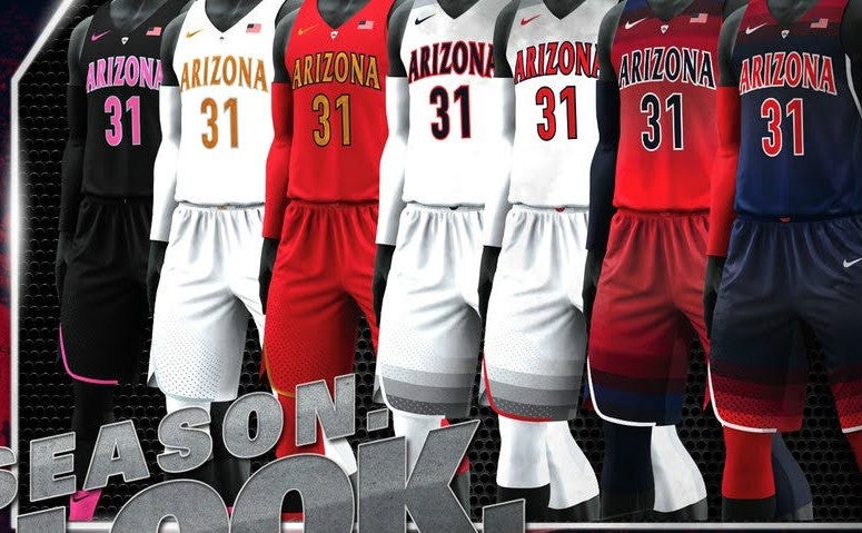 arizona basketball jersey