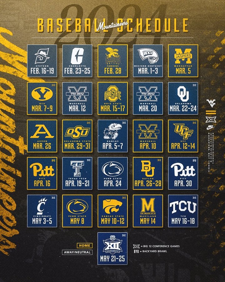 Wvu Baseball Schedule 2024 Opponents Kathy Iolande