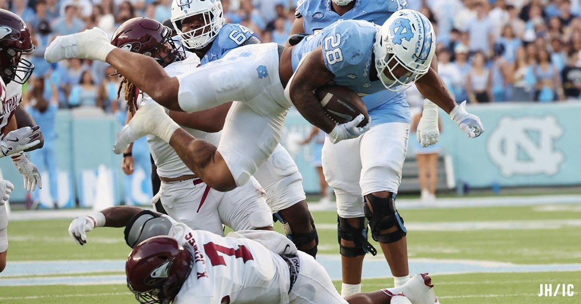 UNC Football Finally Pulls Away From NC Central In 45-10 Victory