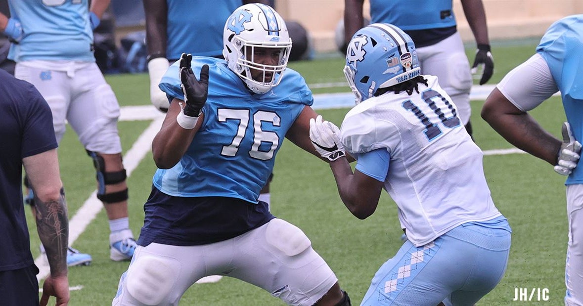 UNC OL William Barnes Tapping His Potential